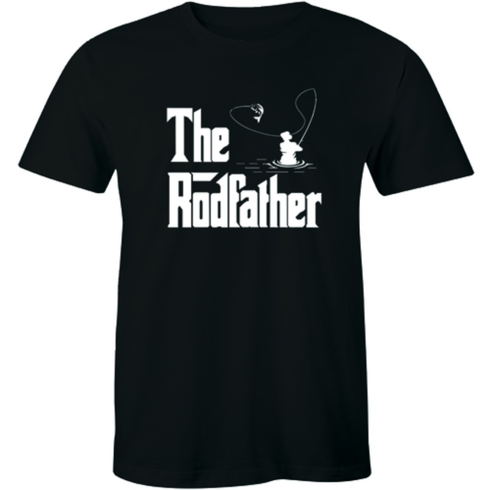 The Rodfather Pun Parody Fishing Fisherman T-shirt